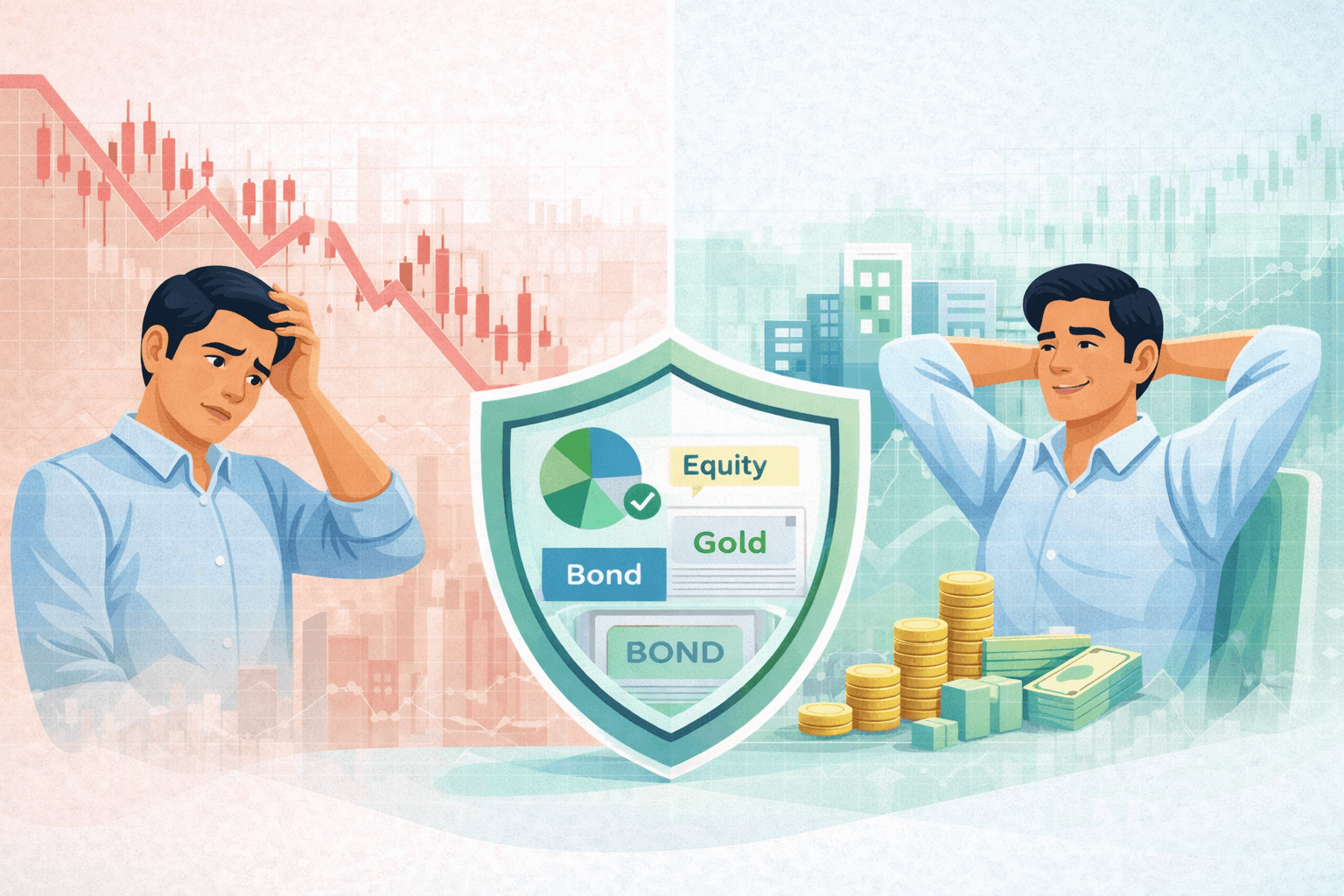 why investors panic during market crashes and smart portfolios prevent them 